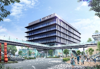 美濃加茂市新庁舎のイメージ画（提供=美濃加茂市）