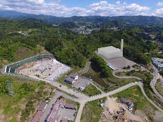 高山市の新ごみ処理施設 上空イメージ写真 高山市の新ごみ処理施設 上空イメージ写真