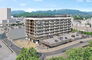 外観イメージ(北東から見た県南振興局) 外観イメージ(北東から見た県南振興局)