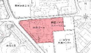 新庁舎建設地の敷地 新庁舎建設地の敷地
