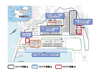 高島水産研究所の配置図 高島水産研究所の配置図