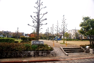 八剣北公園 遊歩道や植栽の傷みが目立つ 八剣北公園 遊歩道や植栽の傷みが目立つ