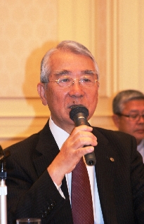 初代会長の川島氏 初代会長の川島氏