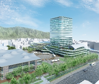 岐阜市新庁舎イメージ図 岐阜市新庁舎イメージ図