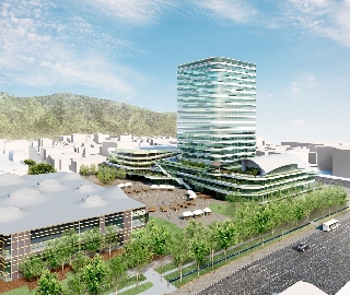 岐阜市新庁舎イメージ図 岐阜市新庁舎イメージ図