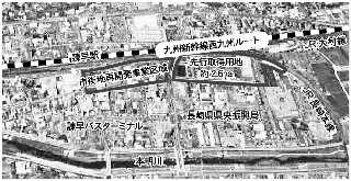 諫早駅周辺整備事業 位置図 諫早駅周辺整備事業 位置図