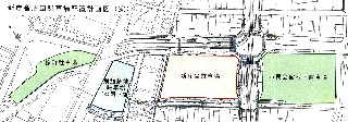 長崎市新庁舎周辺駐車場配置計画図(案)