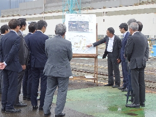 香焼工場での現地視察 香焼工場での現地視察