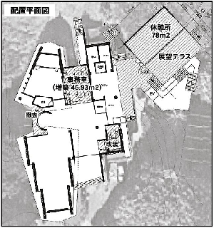 五島市鐙瀬ビジターセンター(配置平面図) 五島市鐙瀬ビジターセンター(配置平面図)