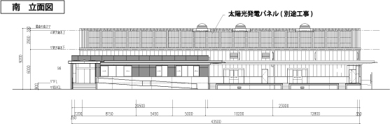 (仮称)大村市中学校給食センター_立面図 (仮称)大村市中学校給食センター_立面図
